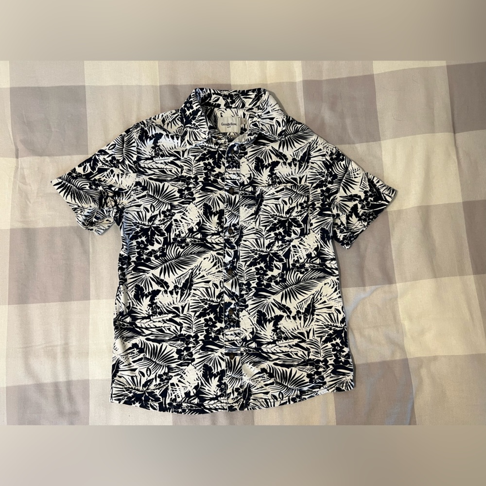 Men's Goodfellow Tropical Button Down